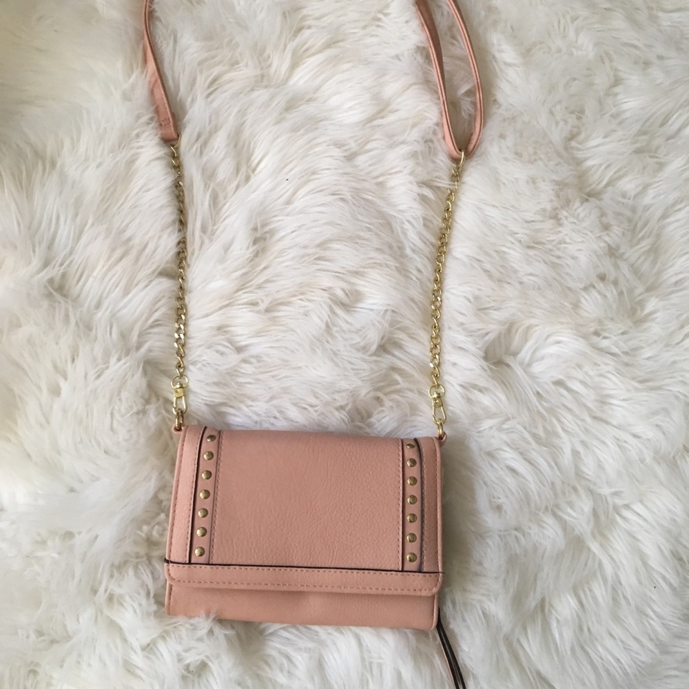 Pink crossover bag